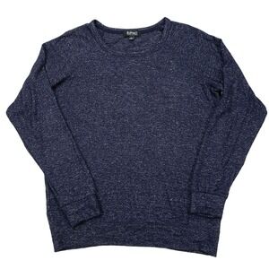 Buffalo‎ David Bitton Mens Pullover Sweater S Long Sleeve Navy Crew Neck Viscose